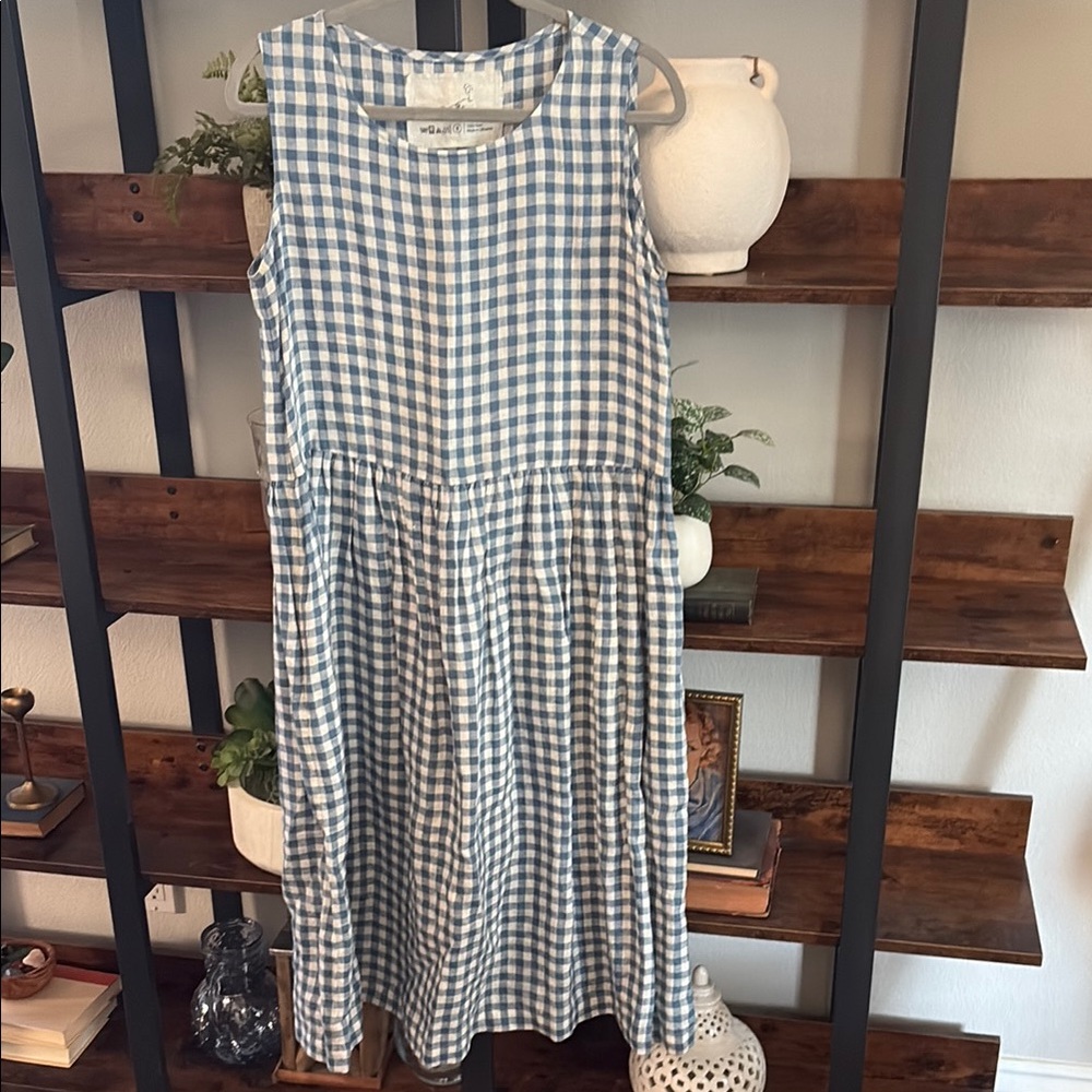 notPERFECTLINEN Checkered Dress